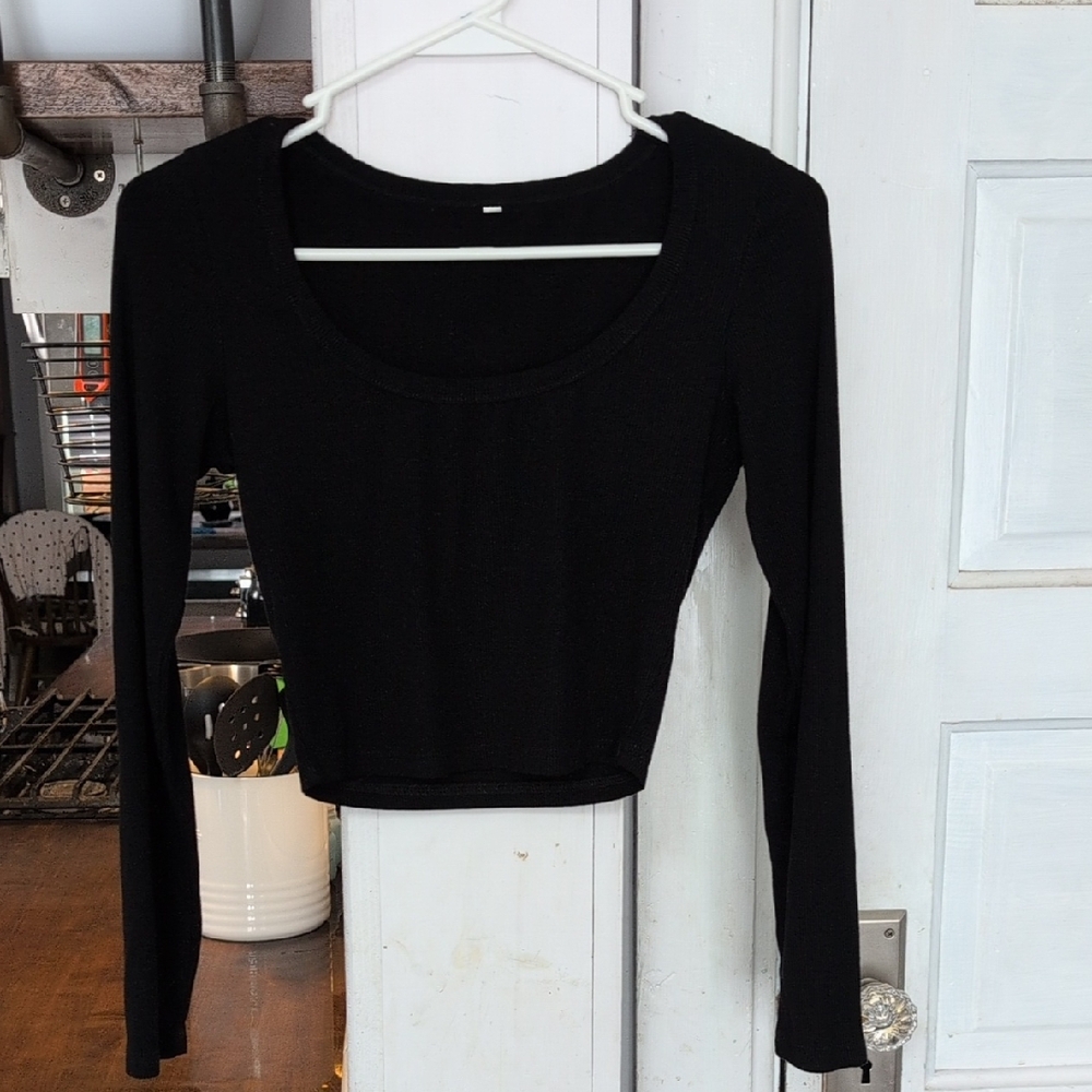 Black Long Sleeve Women's Top